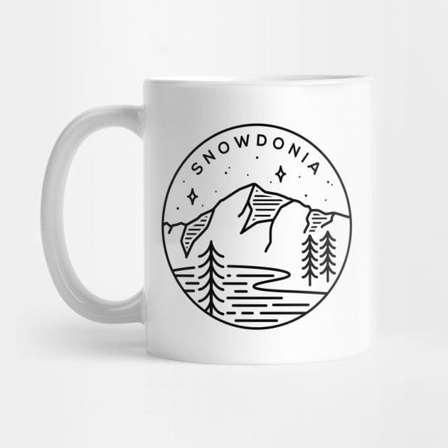 Snowdonia National Park Emblem - White by typelab